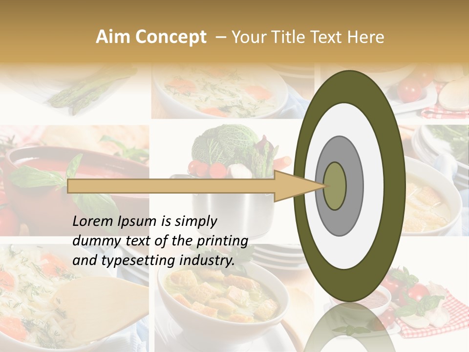 Bowl Dinner Basil PowerPoint Template
