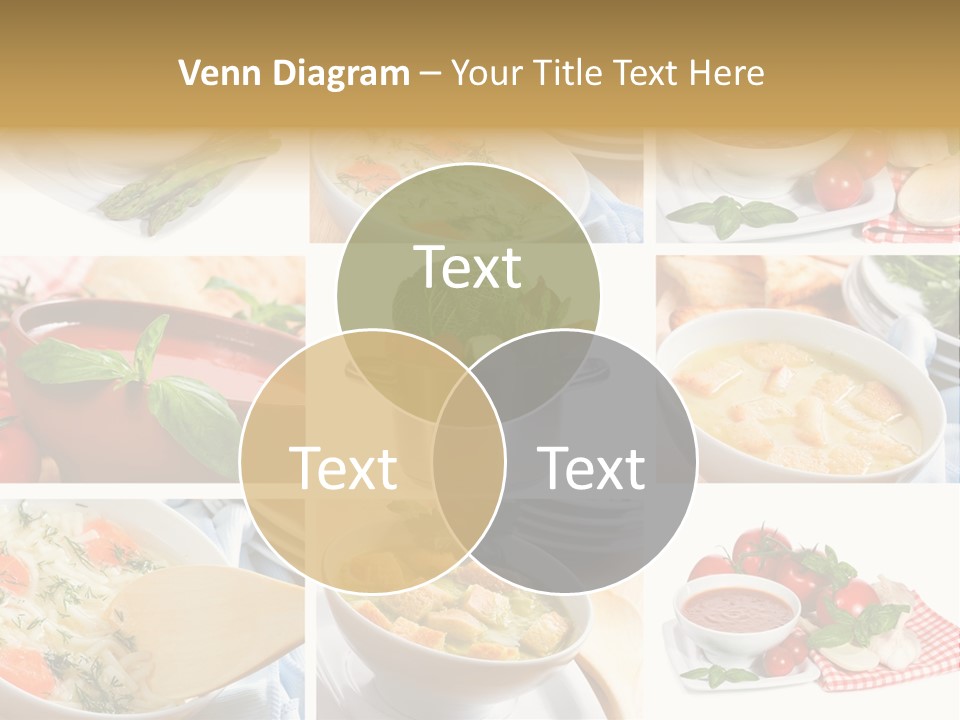 Bowl Dinner Basil PowerPoint Template