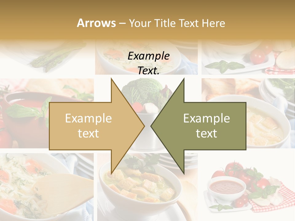 Bowl Dinner Basil PowerPoint Template