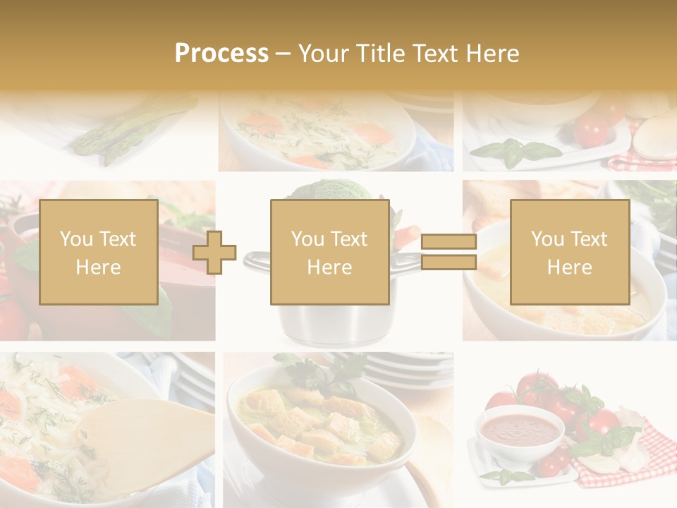 Bowl Dinner Basil PowerPoint Template