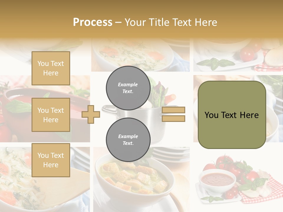 Bowl Dinner Basil PowerPoint Template