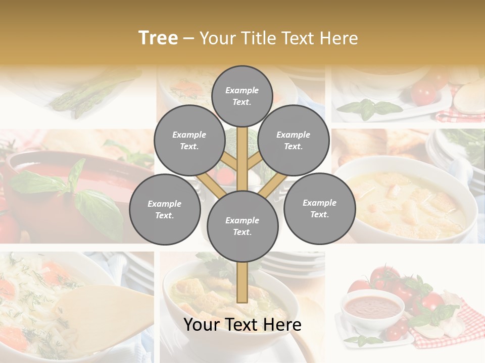 Bowl Dinner Basil PowerPoint Template