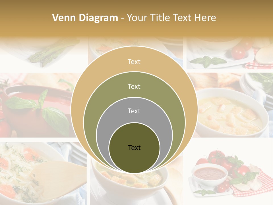 Bowl Dinner Basil PowerPoint Template