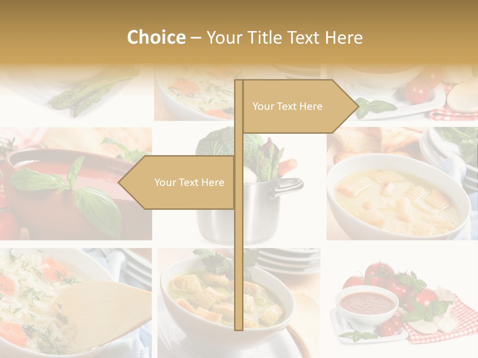 Bowl Dinner Basil PowerPoint Template