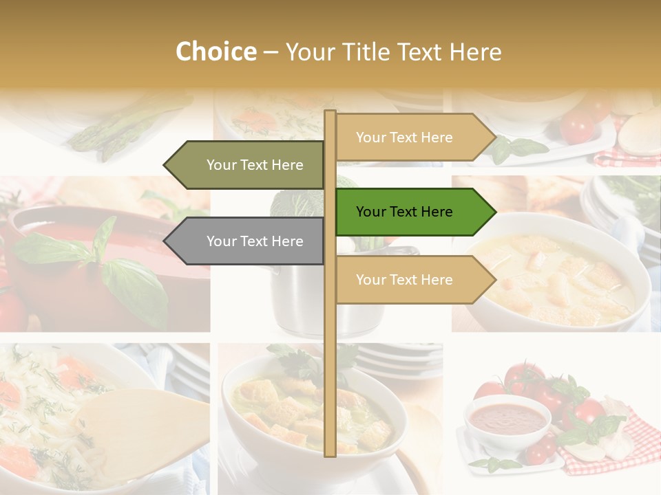 Bowl Dinner Basil PowerPoint Template