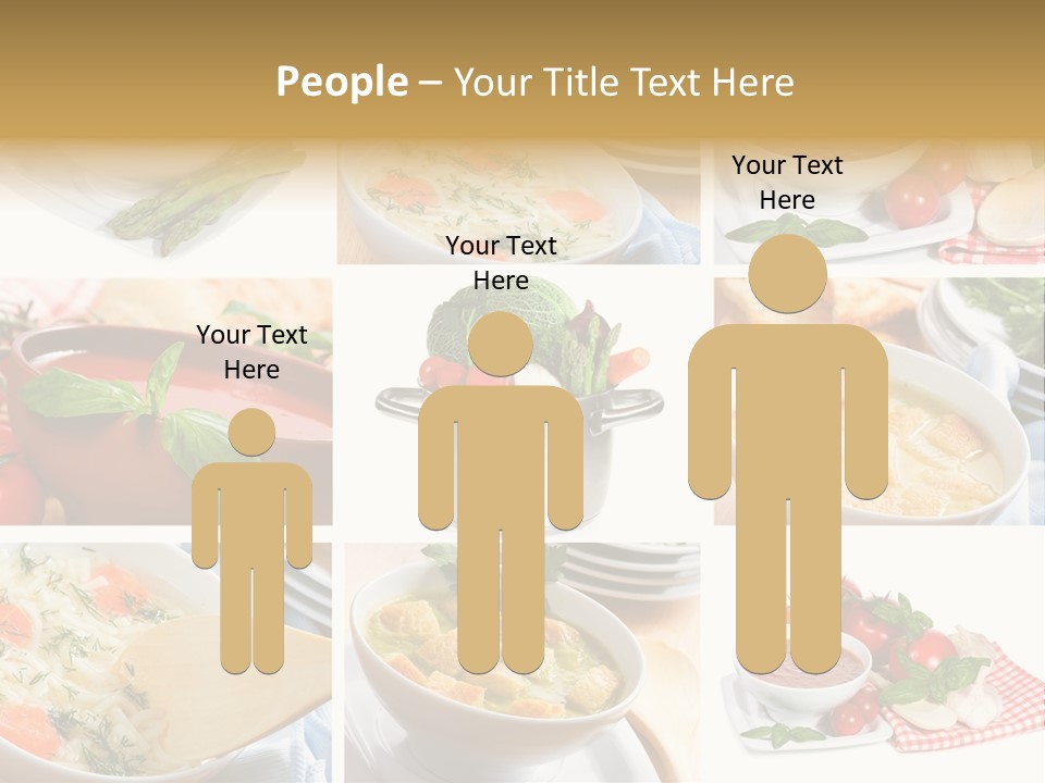 Bowl Dinner Basil PowerPoint Template