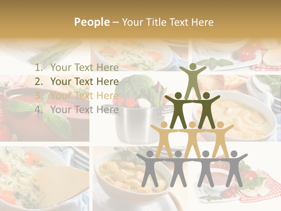 Bowl Dinner Basil PowerPoint Template