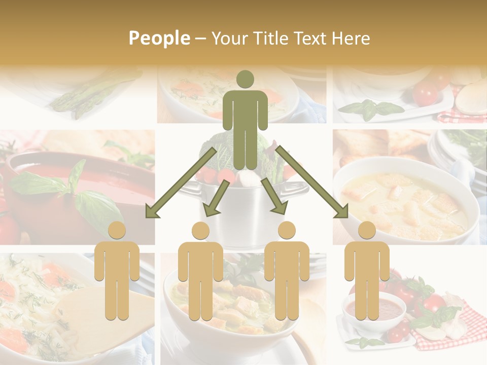 Bowl Dinner Basil PowerPoint Template