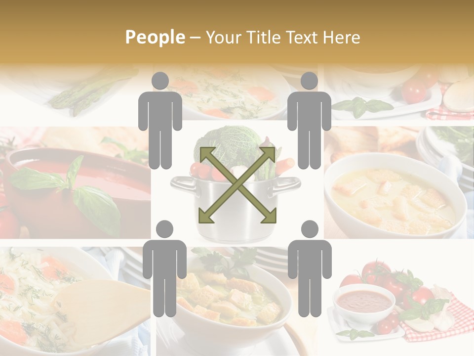 Bowl Dinner Basil PowerPoint Template