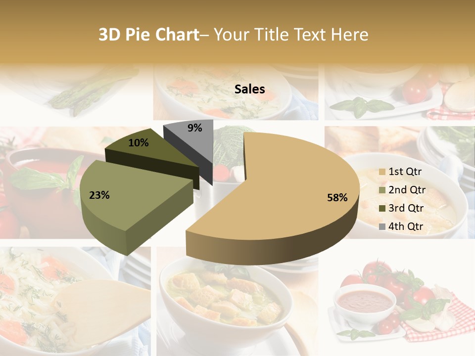 Bowl Dinner Basil PowerPoint Template