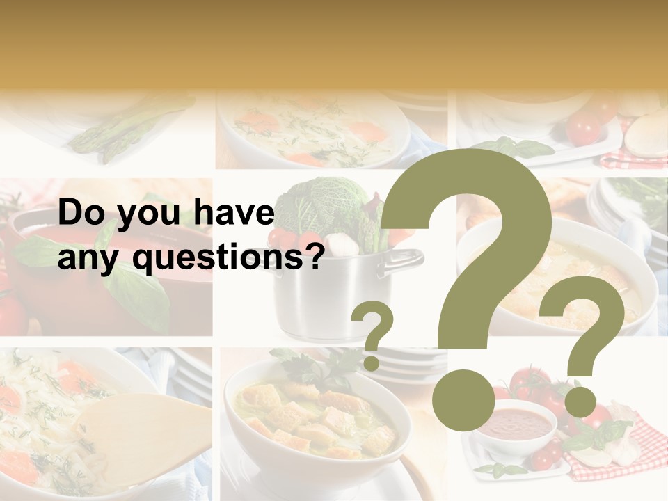 Bowl Dinner Basil PowerPoint Template