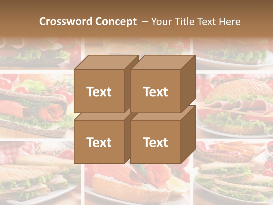 Vegetable Lettuce Bread PowerPoint Template