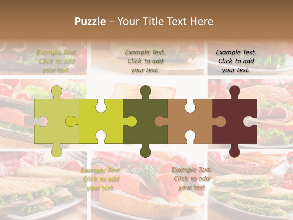 Vegetable Lettuce Bread PowerPoint Template