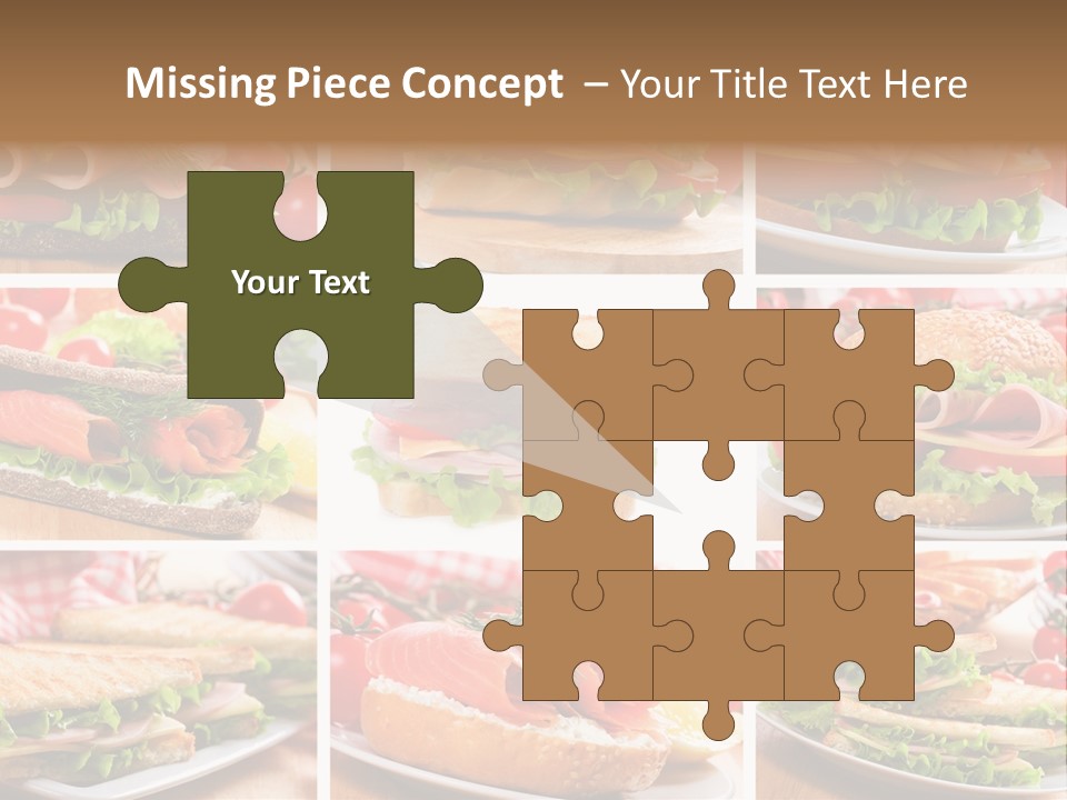 Vegetable Lettuce Bread PowerPoint Template