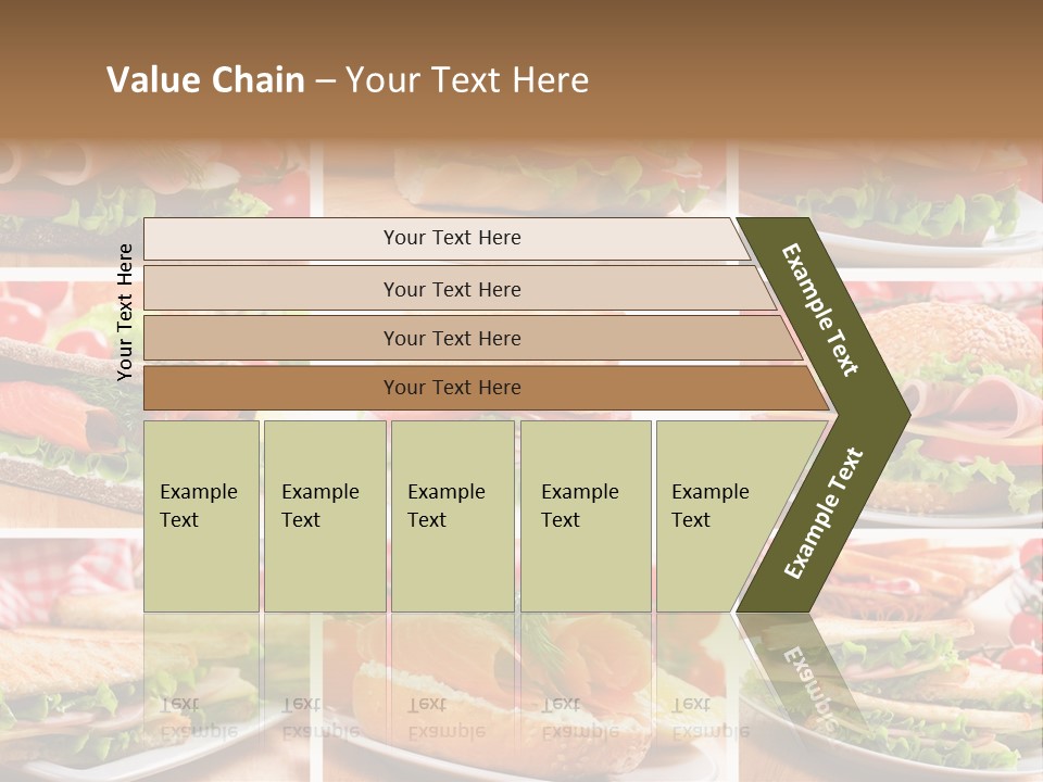 Vegetable Lettuce Bread PowerPoint Template