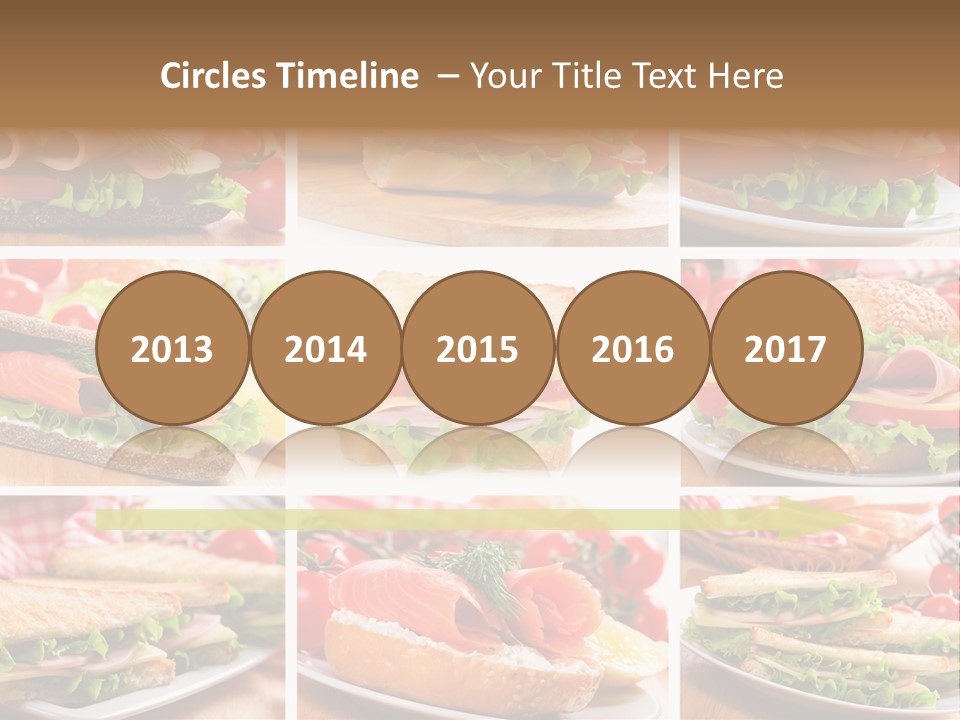 Vegetable Lettuce Bread PowerPoint Template