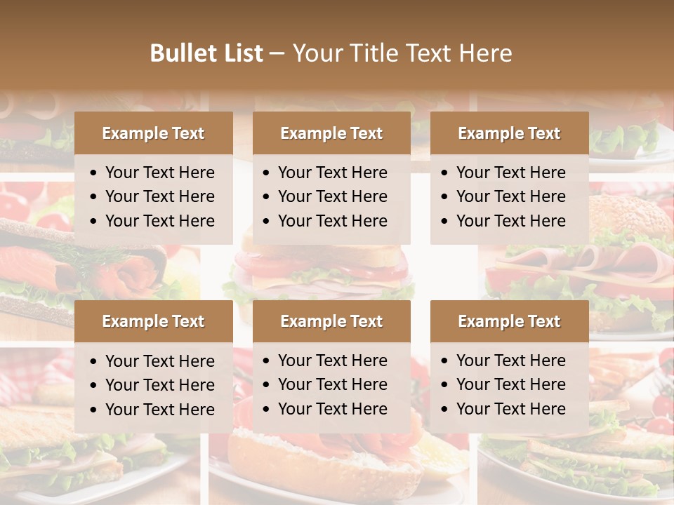 Vegetable Lettuce Bread PowerPoint Template