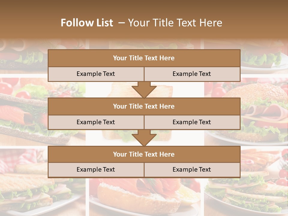 Vegetable Lettuce Bread PowerPoint Template