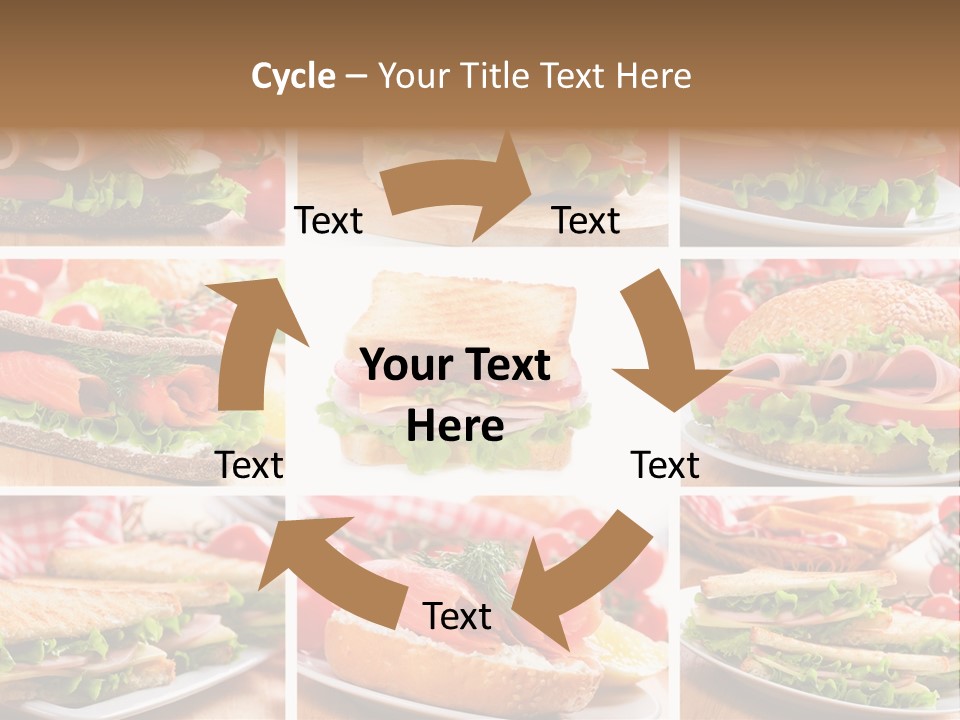 Vegetable Lettuce Bread PowerPoint Template