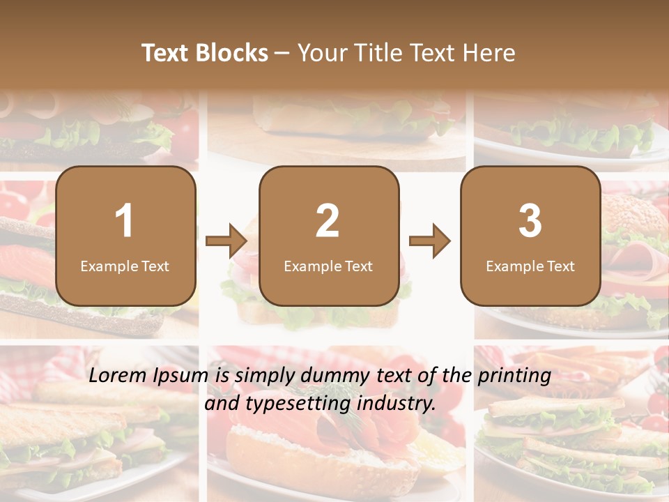 Vegetable Lettuce Bread PowerPoint Template