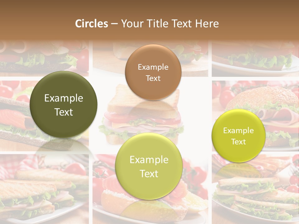 Vegetable Lettuce Bread PowerPoint Template