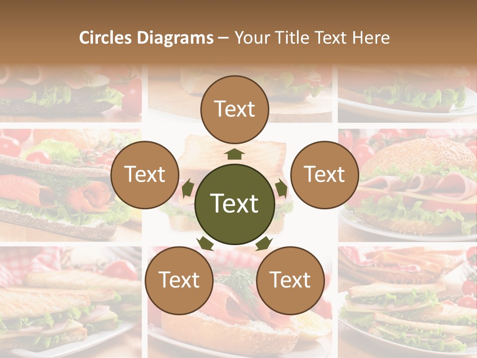 Vegetable Lettuce Bread PowerPoint Template