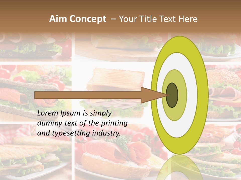 Vegetable Lettuce Bread PowerPoint Template