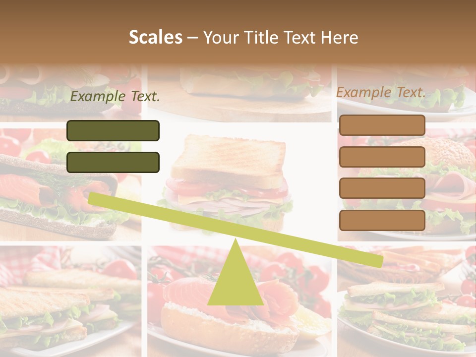 Vegetable Lettuce Bread PowerPoint Template