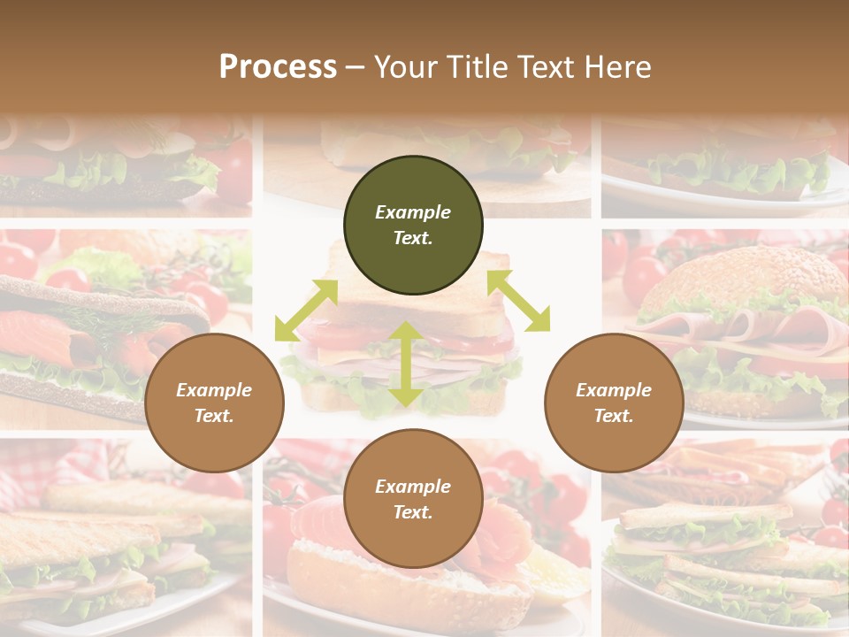 Vegetable Lettuce Bread PowerPoint Template