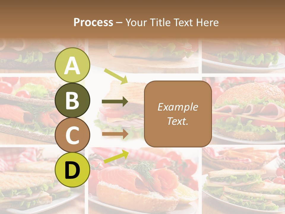 Vegetable Lettuce Bread PowerPoint Template