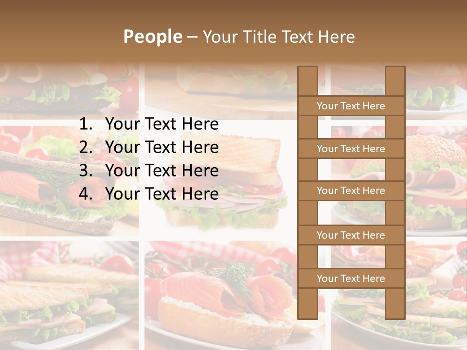 Vegetable Lettuce Bread PowerPoint Template