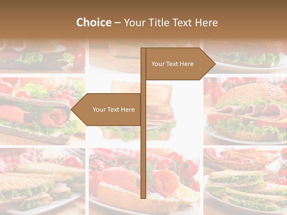 Vegetable Lettuce Bread PowerPoint Template