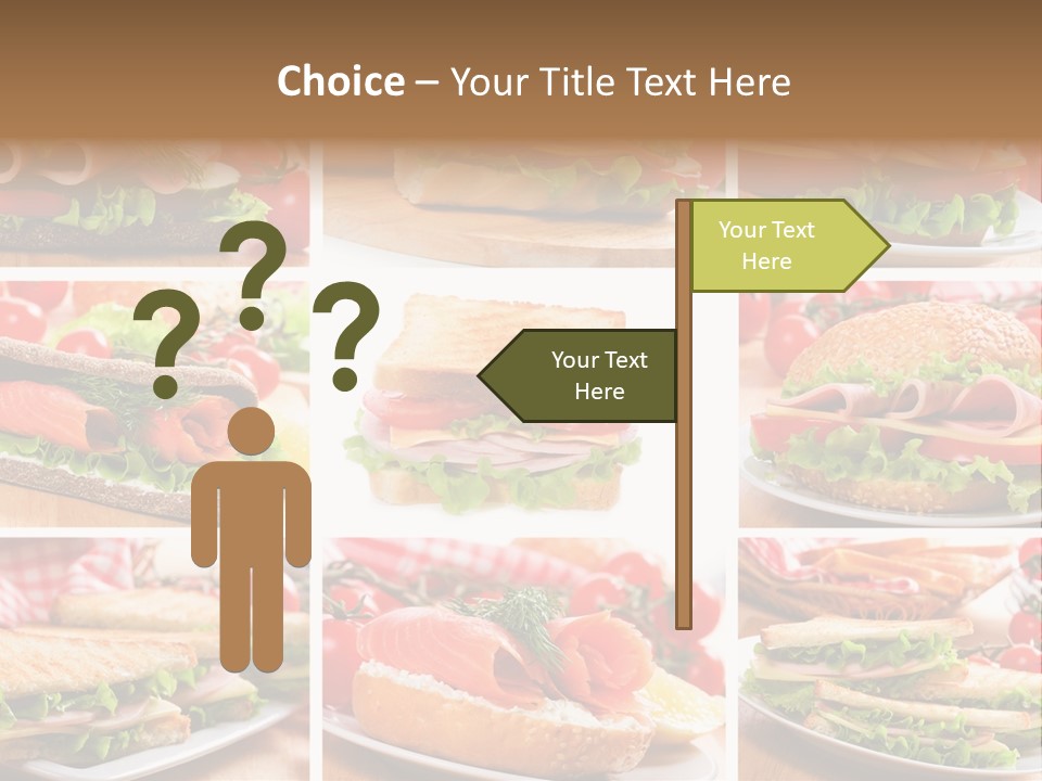 Vegetable Lettuce Bread PowerPoint Template