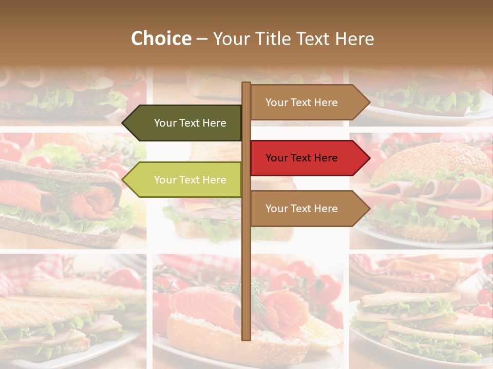 Vegetable Lettuce Bread PowerPoint Template