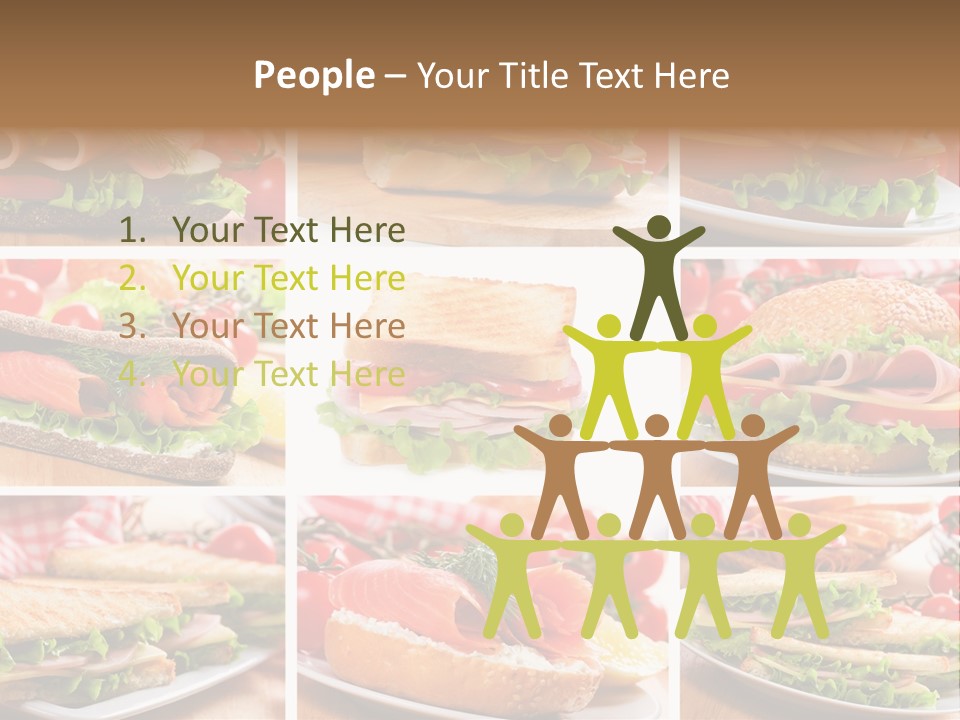 Vegetable Lettuce Bread PowerPoint Template