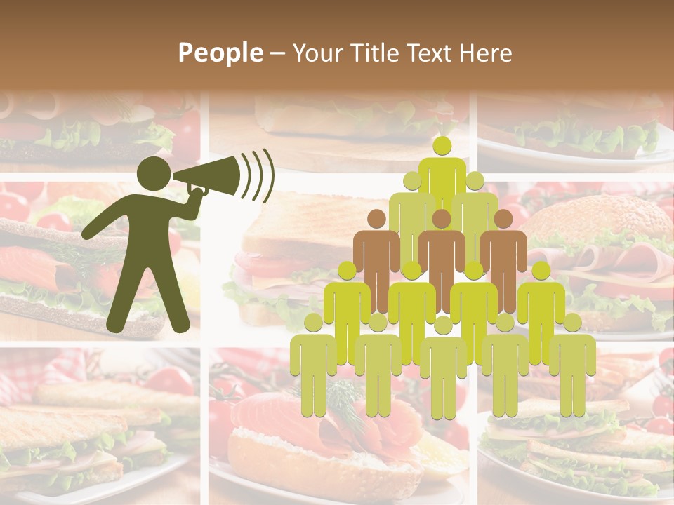 Vegetable Lettuce Bread PowerPoint Template