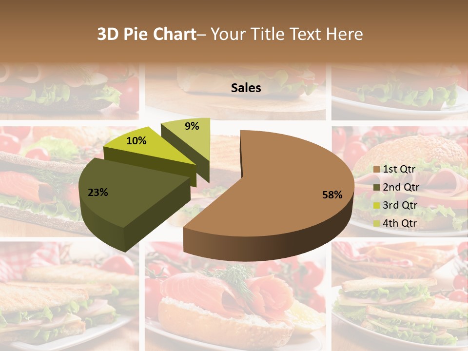 Vegetable Lettuce Bread PowerPoint Template