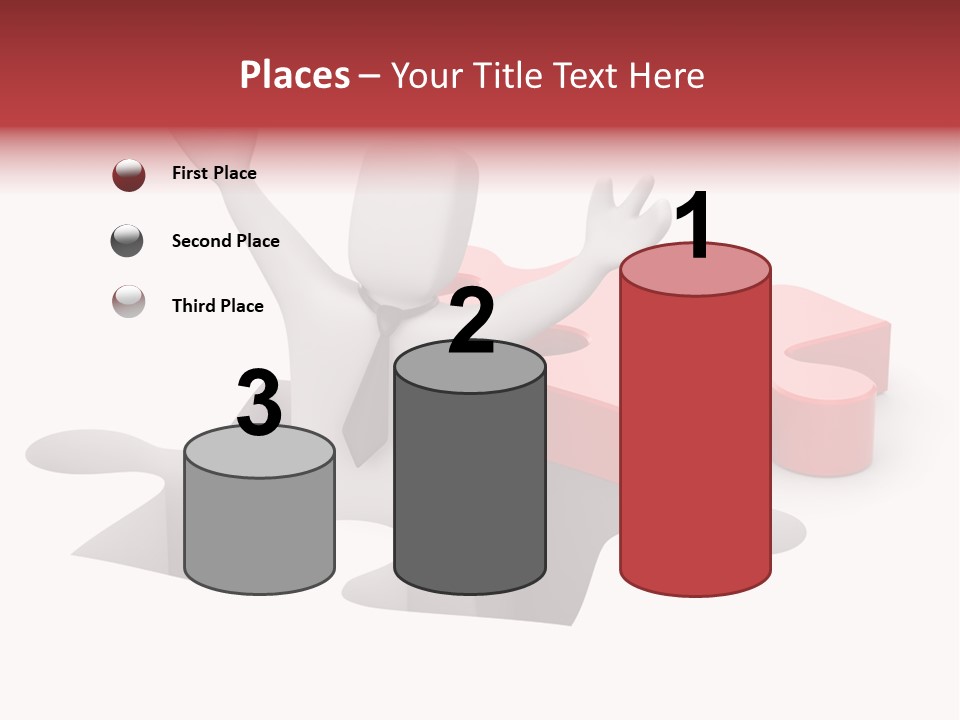 Puzzle Icon Leadership PowerPoint Template