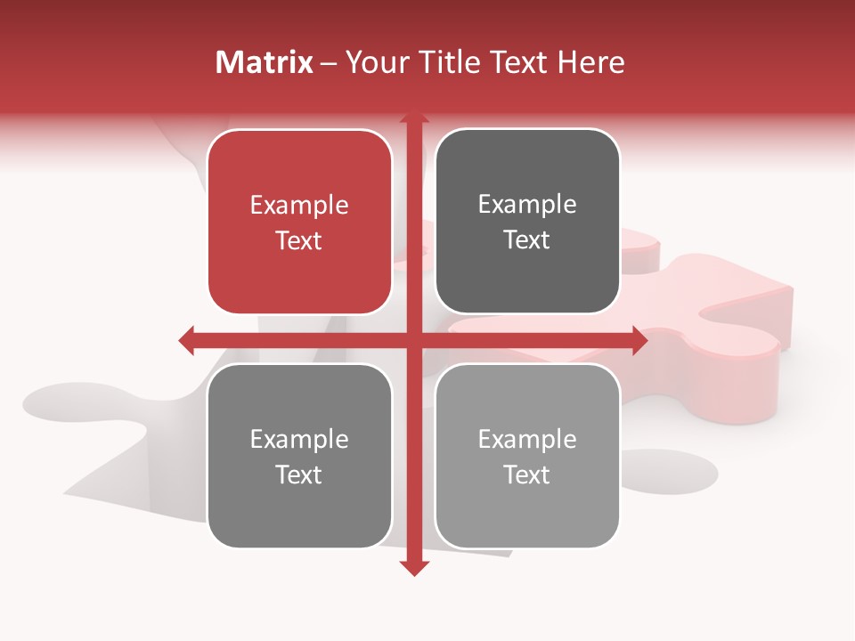 Puzzle Icon Leadership PowerPoint Template