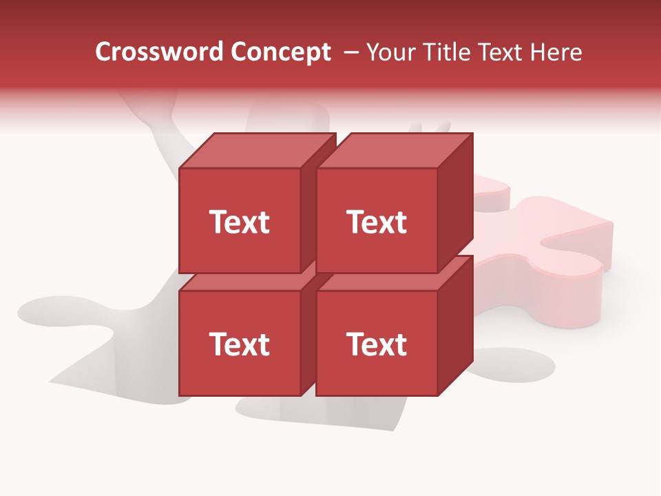 Puzzle Icon Leadership PowerPoint Template