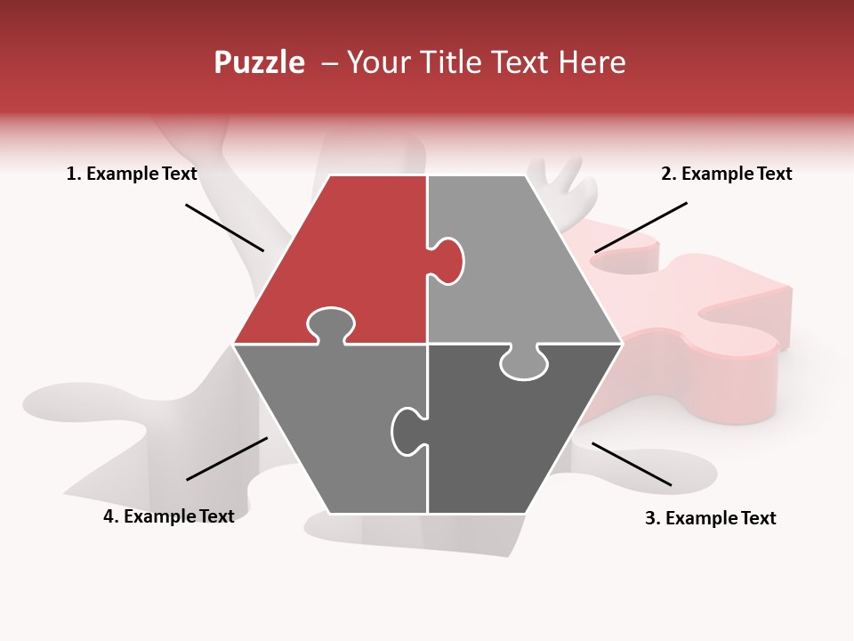 Puzzle Icon Leadership PowerPoint Template