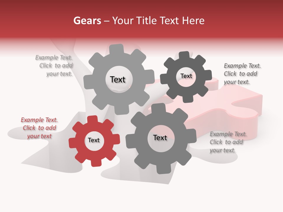 Puzzle Icon Leadership PowerPoint Template