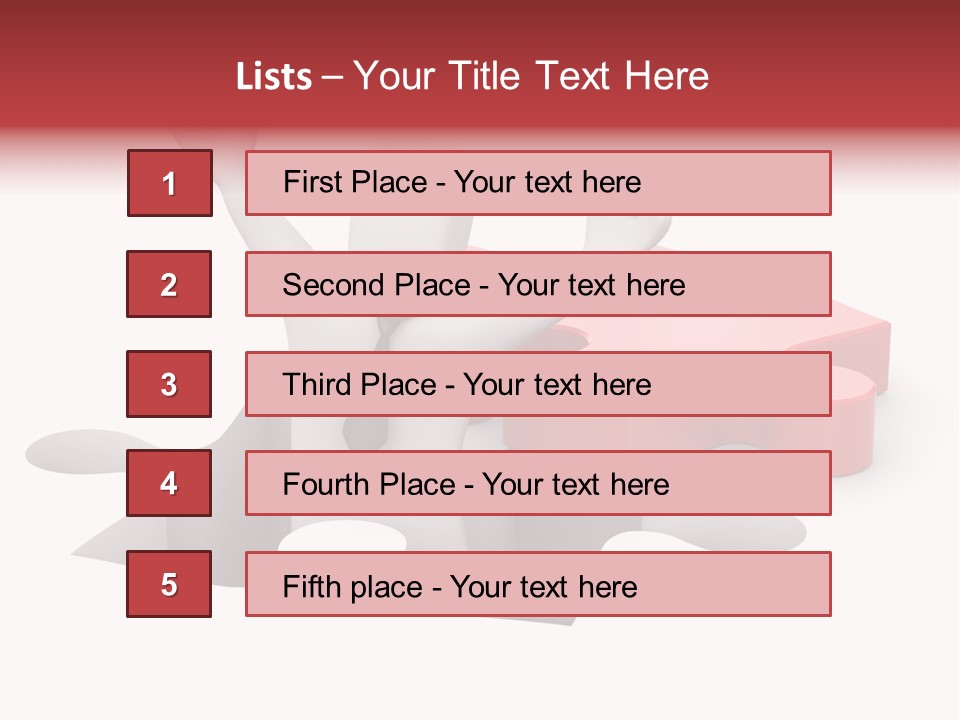 Puzzle Icon Leadership PowerPoint Template
