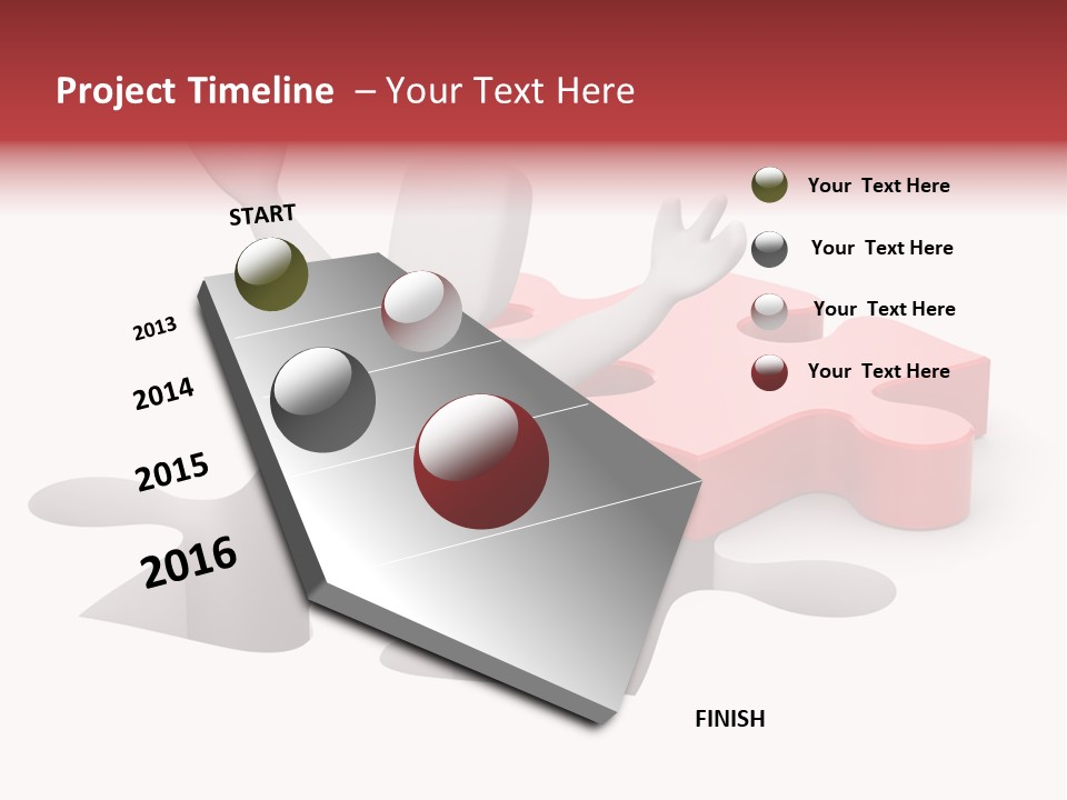 Puzzle Icon Leadership PowerPoint Template