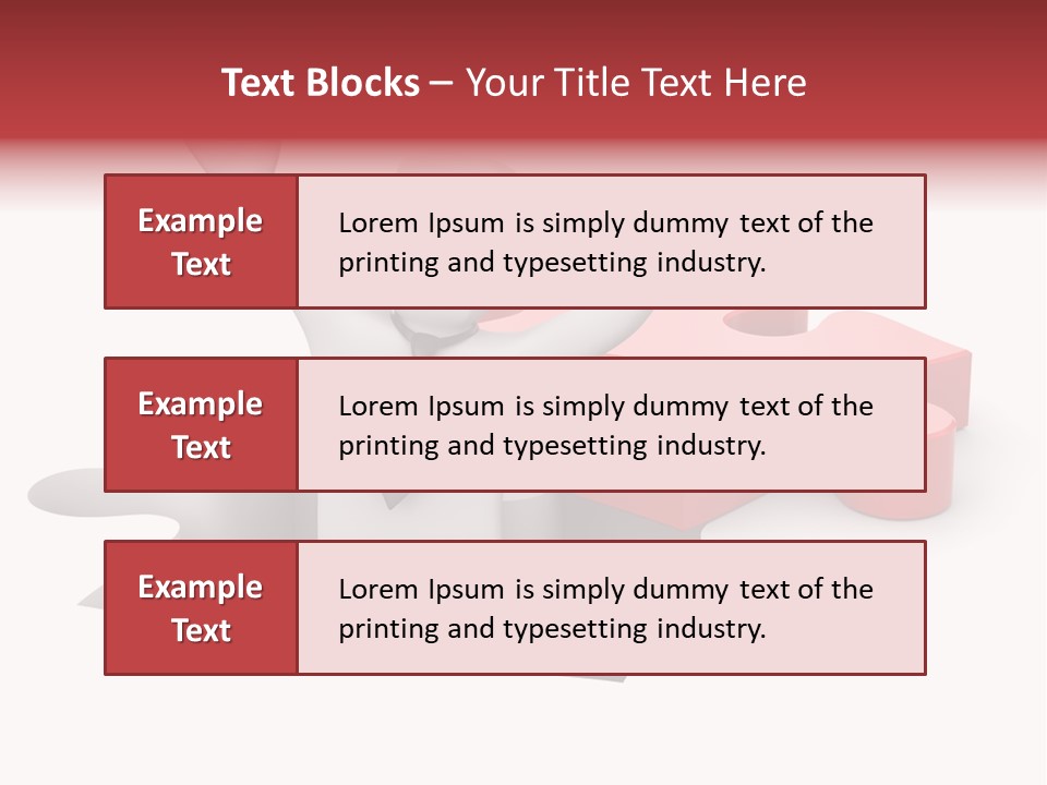Puzzle Icon Leadership PowerPoint Template