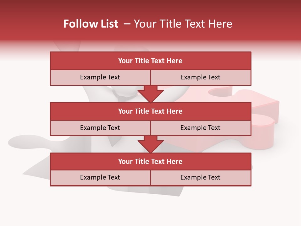 Puzzle Icon Leadership PowerPoint Template