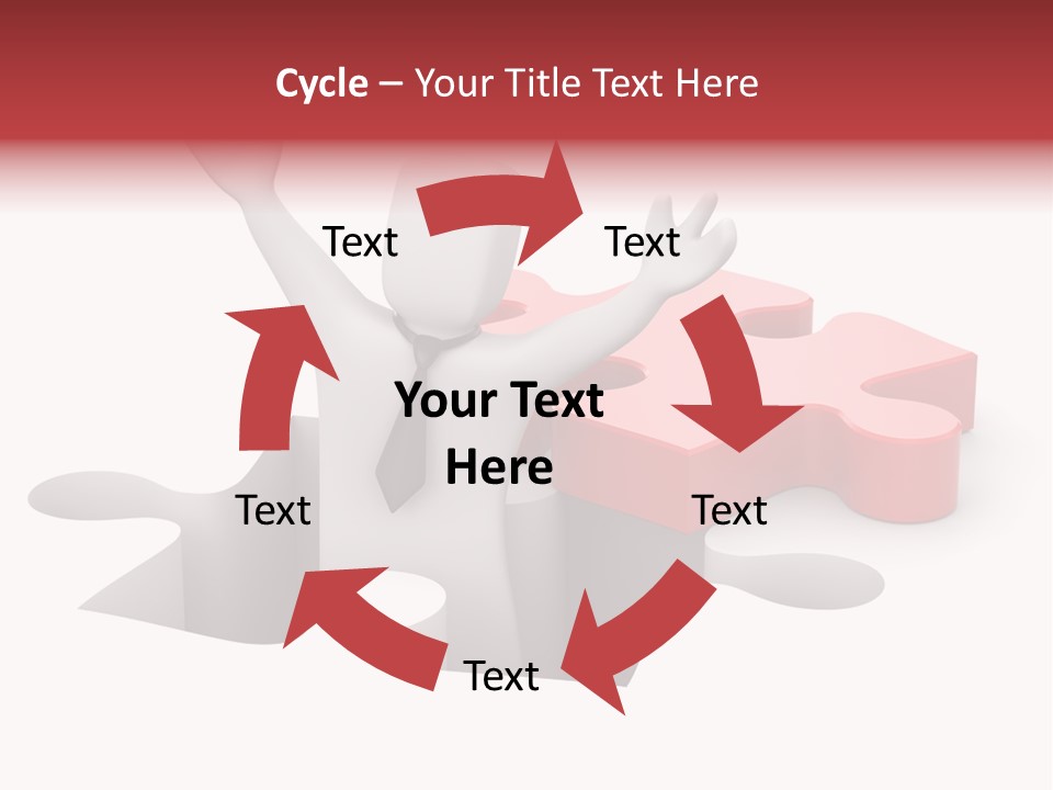 Puzzle Icon Leadership PowerPoint Template