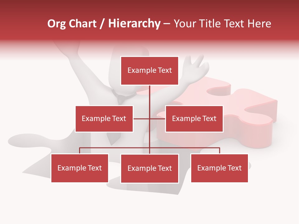 Puzzle Icon Leadership PowerPoint Template
