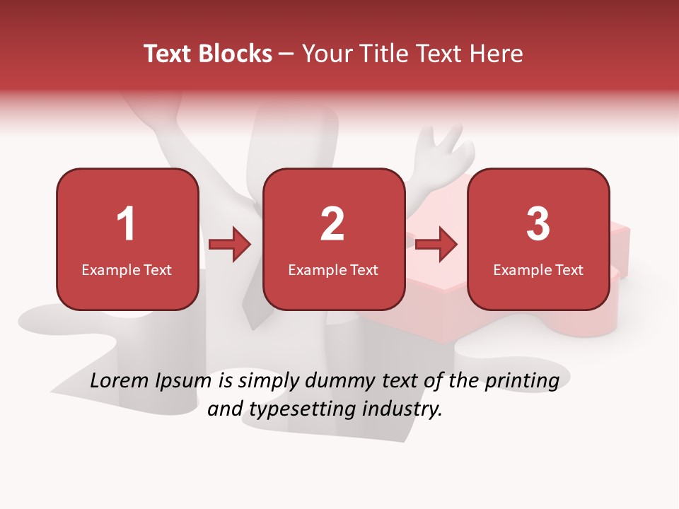 Puzzle Icon Leadership PowerPoint Template