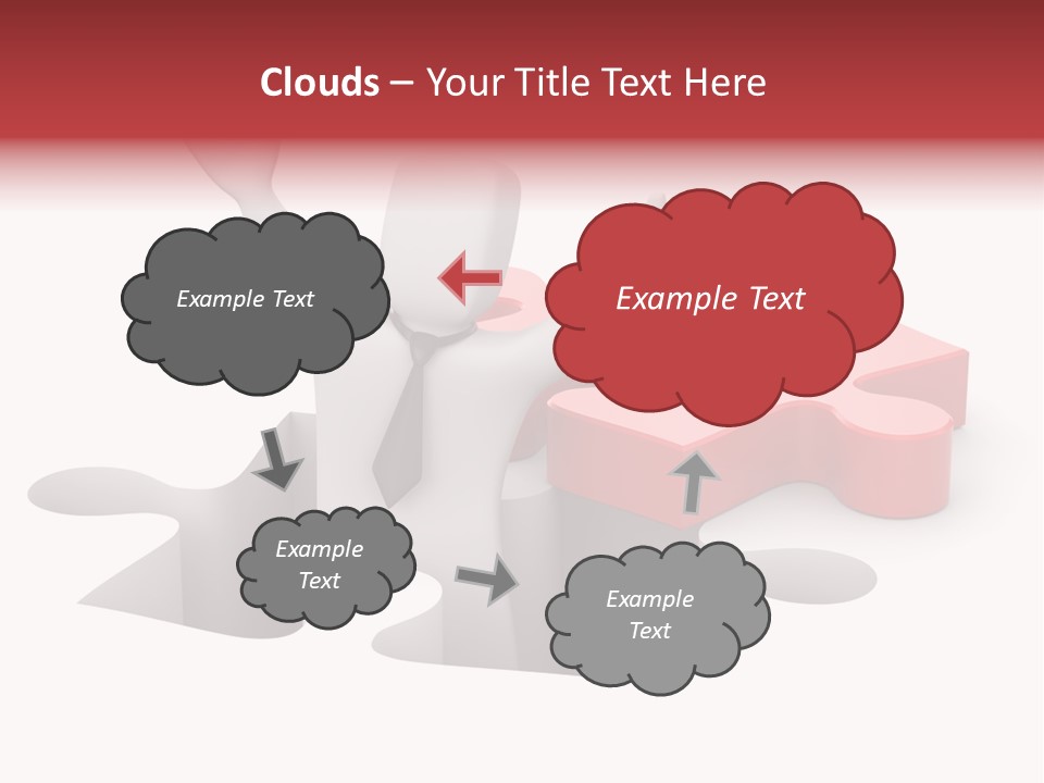 Puzzle Icon Leadership PowerPoint Template